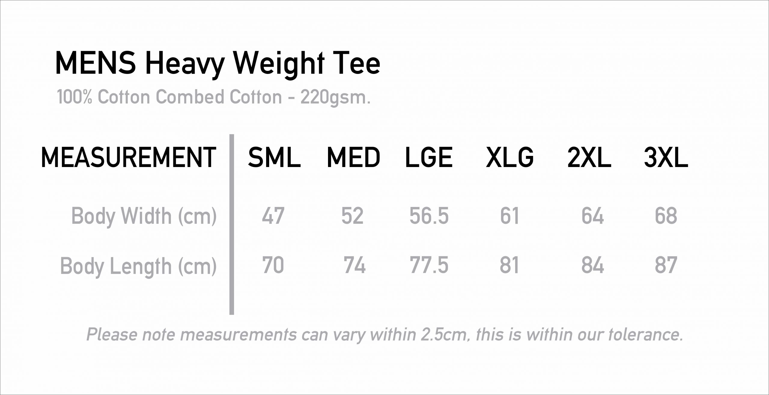 Mens Heavyweight Tee